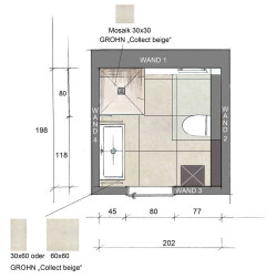 Grundriss: optimale Planung für ein kleines Bad